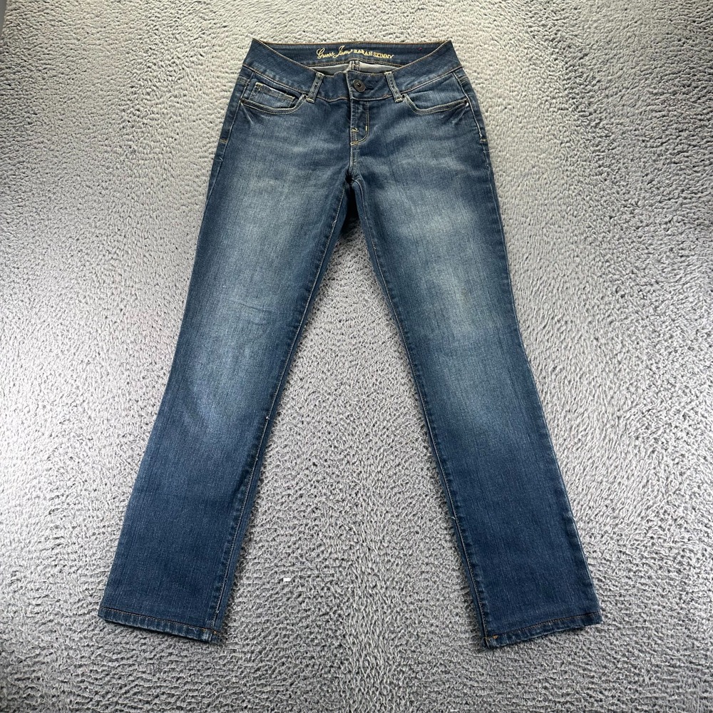 Guess Sarah Jeans Womens 26x29 Blue Cotton Denim Skinny Stretch Faded Workwear